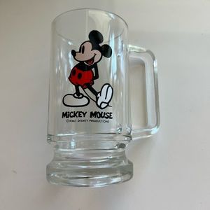 EUC Disney Mickey Mouse Beer Mug Style Glass